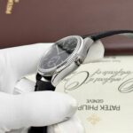 Rolex Perpetual 1908 Clone Watches Black Dial Leather Strap 39mm - Image 4