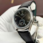 Rolex Perpetual 1908 Clone Watches Black Dial Leather Strap 39mm - Image 3
