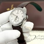 Rolex Perpetual 1908 Fake Watch White Dial Leather Strap 39mm - Image 3