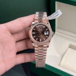 Rolex Best Replica Watch Day-Date Gold Wrapped Chocolate Dial Weight 177gram GM Factory 40mm - Image 3
