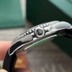 Rolex Clone Watch Yacht-Master Black Dial Rubber Strap 40mm - Image 5