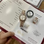 Rolex Day-Date 128235 Replica Watch Gold Wrapped Meteorite Dial 36mm