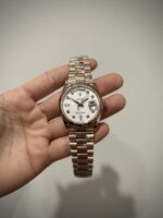 Rolex Day-Date 128235 Replica Watch Gold Wrapped Meteorite Dial 36mm - Image 2