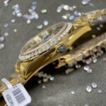 Rolex Day-Date Fake Watches Yellow Dial Moissanite Diamonds EW Factory 40mm - Image 6