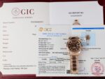 Rolex Sky-Dweller Chocolate Dial Imitation Watches 18K Gold Wrapped Custom 42mm