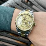 Rolex Sky-Dweller Replica Watch Demi Gold N Factory 41mm - Image 5