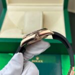 Rolex Sky-Dweller Brown Dial Imitation Watches Custom Rose Gold Plated Weight 192 Grams ZF Factory 42mm - Image 10