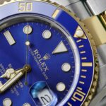Rolex Submariner Dial Blue Copies Watches Custom Gold Wrapped 40mm - Image 5