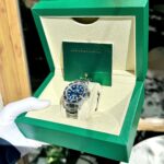 Rolex Submariner Blue Dial Replica Watches Moissanite Diamonds + Synthetic Sapphire Custom 41mm - Image 5