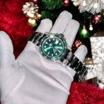 Rolex Submariner Green Dial Imitation Watches Diamonds Moissanite + Synthetic Sapphire 41mm - Image 2