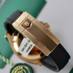 Rolex Yacht-Master 18K Rose Gold Case Replica Watch Black Dial 40mm - Image 12