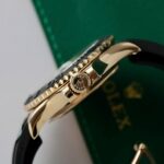 Rolex Yacht-Master 18K Rose Gold Case Replica Watch Black Dial 40mm - Image 9