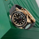 Rolex Yacht-Master 18K Rose Gold Case Replica Watch Black Dial 40mm - Image 5