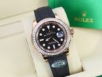 Rolex Yacht-Master Custom Gold Wrapped With Moissanite Baguette Diamond Hong Kong 40mm - Image 5