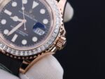 Rolex Yacht-Master Custom Gold Wrapped With Moissanite Baguette Diamond Hong Kong 40mm - Image 9
