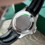 Rolex Clone Watch Yacht-Master Black Dial Rubber Strap 40mm - Image 6