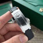 Rolex Clone Watch Yacht-Master Black Dial Rubber Strap 40mm - Image 8