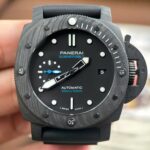 Panerai Submersible Carbotech PAM02231 Luxury Fake Watches Black Dial Automatic Movement VS Factory 42mm - Image 3
