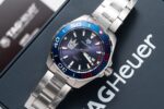 Tag Heuer Fake Watch Aquaracer Henrik Lundqvist Blue Dial 43mm - Image 4