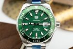 Tag Heuer Clone Watches Aquaracer Green Dial Metal Wire 43mm - Image 3