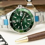 Tag Heuer Clone Watches Aquaracer Green Dial Metal Wire 43mm