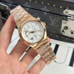 Vacheron Constantin Fake Watch Overseas Dual Time 47450 White Dial 9F Factory 42mm - Image 2