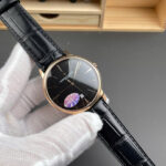 Vacheron Constantin Knock Off Watches Patrimony 85180 Black Dial Leather Strap MKS Factory 40mm