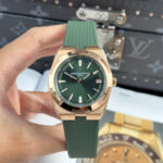 Vacheron Constantin Replica Watch Overseas 4500V Green Dial Rubber Strap 41mm