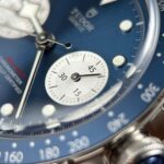 Tudor Black Bay Chronograph Replica Watches Blue Dial Metal Wire ZF Factory 41mm - Image 7