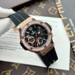 Hublot Fake Watch Big Bang King Gold Choronograph Rubber Strap 44mm - Image 4