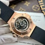 Hublot Fake Watch Big Bang King Gold Choronograph Rubber Strap 44mm - Image 8