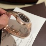 Patek Philippe Replica Watch Nautilus 5723 Gold Wrapped Moissanite Diamonds 40mm - Image 4