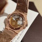 Patek Philippe Replica Watch Nautilus 5723 Gold Wrapped Moissanite Diamonds 40mm - Image 6