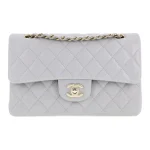 Chanel Classic Flap Small – Grey Caviar Leather & Gold-Tone Metal