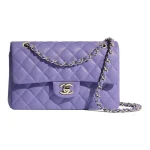Chanel Classic Flap Small (23cm) – Purple Caviar Leather with Gold-Tone Metal