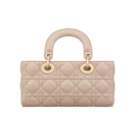 Lady D-Joy – Small Size in Caramel Beige Lambskin - Image 2