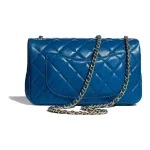 Chanel Classic Flap Mini – Dark Blue Lambskin & Gold-Tone Metal – Pearl Crush - Image 3