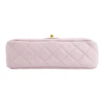 Chanel Classic Flap Mini – Light Purple Lambskin & Gold-Tone Metal – Pearl Crush - Image 3