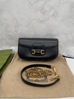 Gucci Horsebit 1955 Small Shoulder Bag 7351781DB0G1000 - Image 5