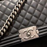 CHANEL Le Boy Bag – Aged Silver-Tone Hardware - Image 6