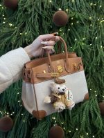 Birkin 25 橙色帆布 - Image 12