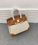 Birkin 25 橙色帆布 - Image 6