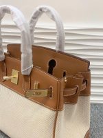 Birkin 25 橙色帆布 - Image 8