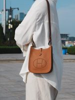 Hermès Evelyne TPM – Gold Brown - Image 14
