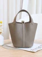 Hermès Picotin Lock 18 – Etoupe (Elephant Grey) - Image 6