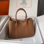 Hermès Garden Party 30 Tote – Gold (37 Gold Brown) - Image 4