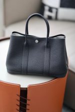 Hermès Garden Party 30 Tote – Noir (Black, Small Size) - Image 5