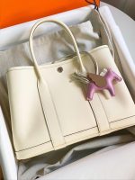 Hermès Garden Party 36 Tote – Craie (Chalk White) - Image 4