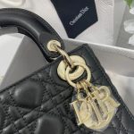 Lady Dior – Small Size in Black Lambskin - Image 8