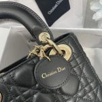 Lady Dior – Small Size in Black Lambskin - Image 7
